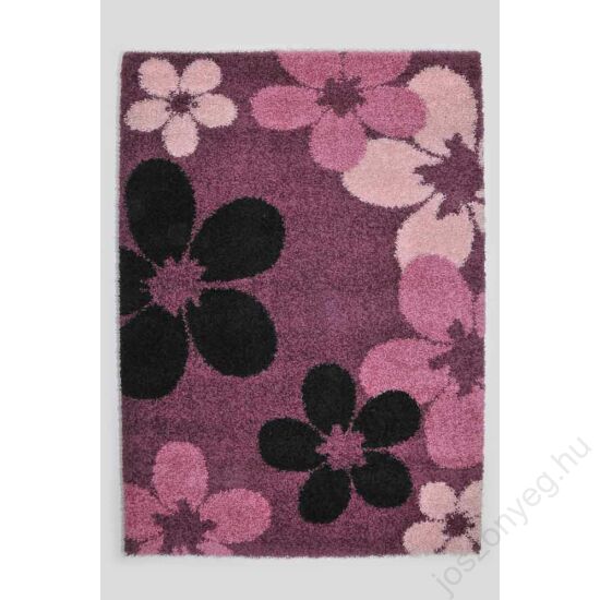 1-890 Shaggy szőnyeg -  Nagy virágos, Pink